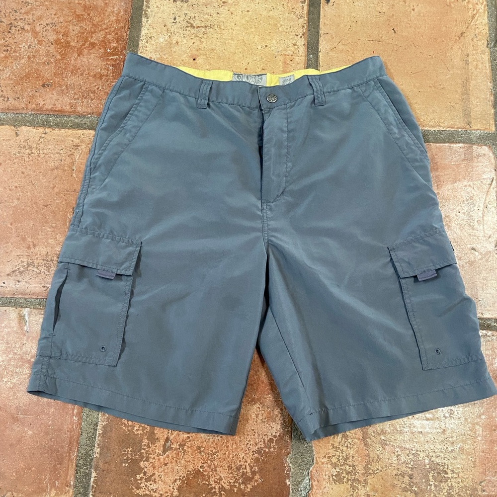 Quiksilver grey cargo shorts - 34 waist